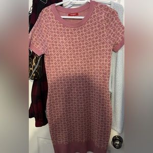 Pink guess sweater dress